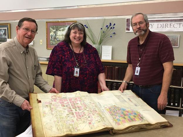 The Genealogy Department received Sanborn Fire Maps